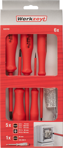Werkzeyt Schraubendreher-Set 1000 V 6-teilig – B20702