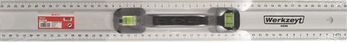 Werkzeyt-Lineal 500 mm mit 2 Libellen aus Aluminium – B26350