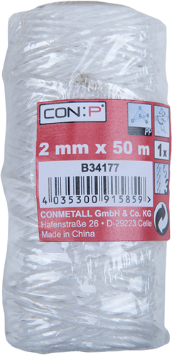 Con:p PP-Seil 2 mm 9 kg Spule 50 m – b34177
