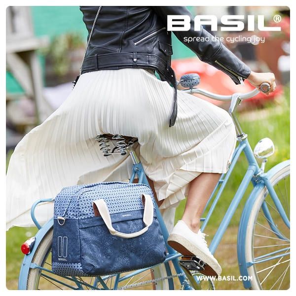 Basil Bohème Fahrrad-Umhängetasche - grün, 18L