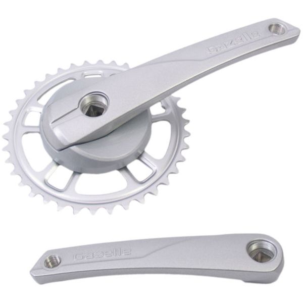 Gazelle Kurbelgarnitur 38t Aluminium Stahl silber 371315200