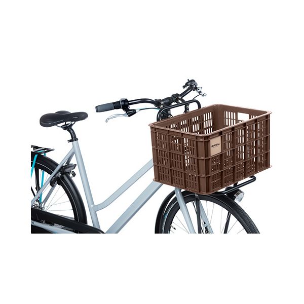 Basilikum Fahrradkiste L - Groß - 40 Liter - braun