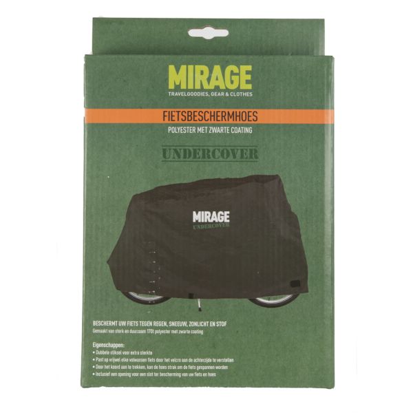 Mirage Undercover Fahrradschutzbedeckung 170T Polyester, Schwarz