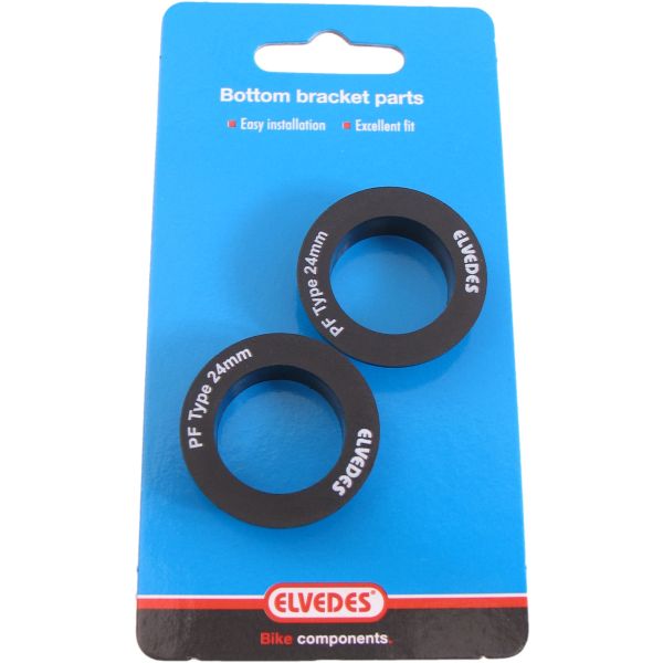 Tretlager Lagerdeckel Elvedes für Shimano 24mm Press-fit (2 Stück)