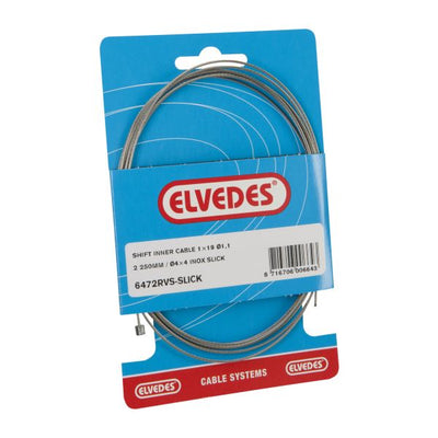 Schaltinnenzug Elvedes 2250 mm Edelstahl Slick ø1,1 mm Shimano SRAM N-Nippel (auf Karte)