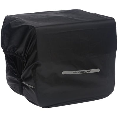 Neu Looxs Rain Cover Double - schwarz wasserdicht Polyester Fahrradtasche - Reflexion - 40x97 cm