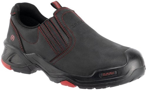 Baak Brian Slip-on 6341 S3 Arbeitsschuh | schwarz rot | Größe 40 - 4031783009085