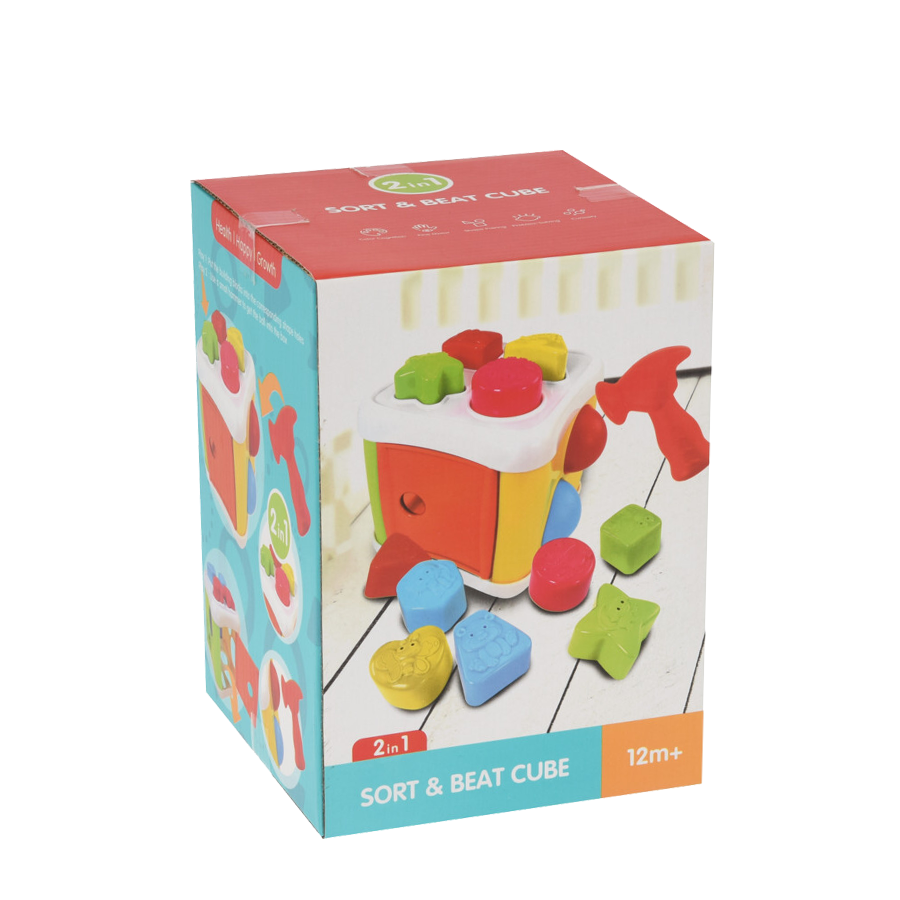 Babyspielzeug sortiert Beat Cube