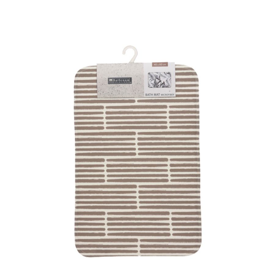 Badematte Mikrofaser Ziegelstein 60x40cm