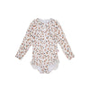 Leopard | Kaki Girls UV Badeanzug mit langen Ärmeln