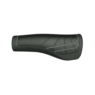 Herrmans LINE DD36 - Ergonomischer verstellbarer Fahrradgriff schwarz grau 124 90mm