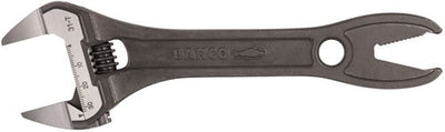 Bahco verstellbarer Schraubenschlüssel | schlanker Schnabel | gezahnt und phosphatiert 209 mm - Industrieverpackung - 31-Zack