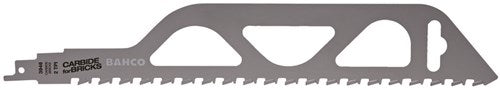 Bahco Säbelsägeblatt | Hartmetall | für Ziegel | Leca und Porenbeton | 2 TPI | 300 mm – 3946-300-2-cb-1p