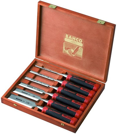 Bahco 434 6-teiliges ergonomisches Meißelset in Holzbox | 434-s6-eur