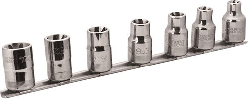 Bahco Steckdosenset 1 2 | Torx® - 6-teilig auf Schiene - 7807te