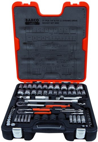 Bahco Steckschlüsselsatz 1 2 +1 4
