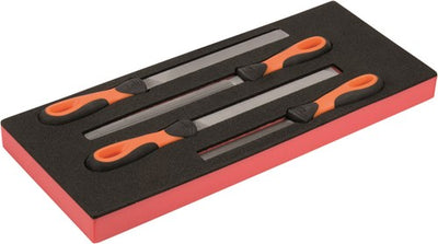 Bahco Schaumstoffeinlage Fit Go 1 3 mit Feilen – 4-teilig – Einzelhandelsverpackung – ff1e5015eh