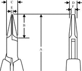 Bahco Flachzange Elektronik | 2646 mf - afbeelding 2