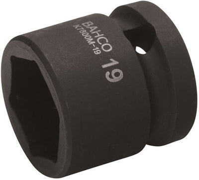 Bahco Kraftstecknuss 1 2 | kurz | Sechseck | phosphatiert | 21 mm – k7800m-21