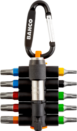 Bahco Klebestücke | 59s tcs11-1 – farbige Torx-Bits mit magnetischem Bithalter