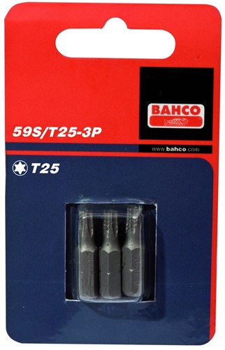 Bahco x3 Bits T15 25 mm 1 4 Dr Standard | 59s t15-3p