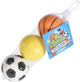 Cilgro Fun Sport Foam Ballen 3 Teile in Netje