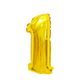 Folienballon Nummer 1 Gold 45cm
