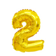 Folienballon Nummer 2 Gold 45cm