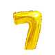 Folienballon Nummer 7 Gold 45cm