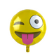 Ballonfolie Emoji zwinkert ø46cm