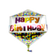 Folienballon Happy Birthday 43x53cm
