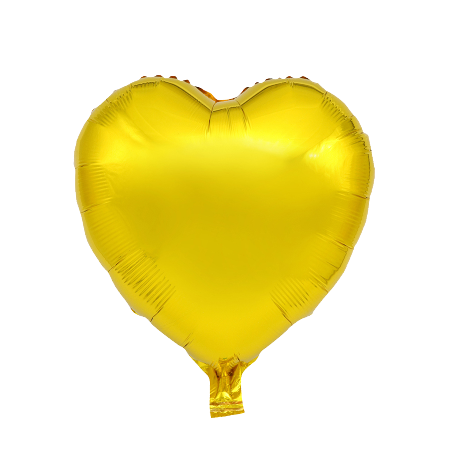 Ballonfolie Herz Gold 45cm