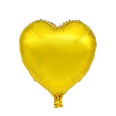 Ballonfolie Herz Gold 45cm