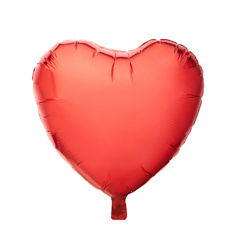 Ballonfolie Herz rot 45cm