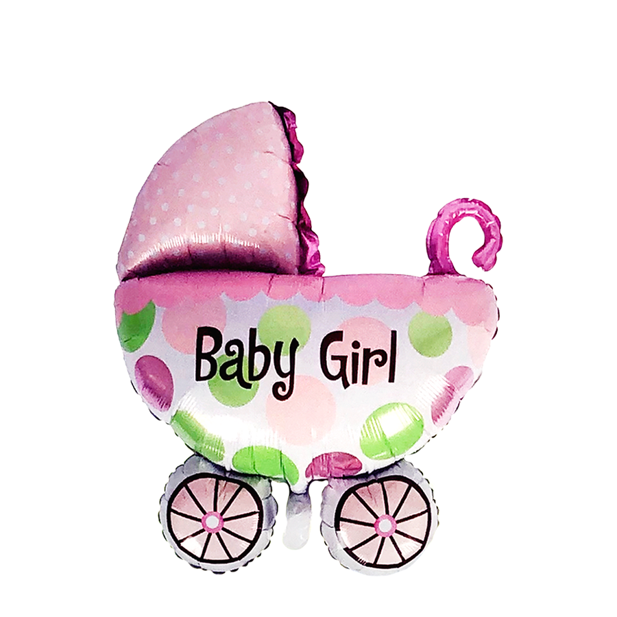 Ballonfolienkinderwagen Baby Mädchen 108x82cm