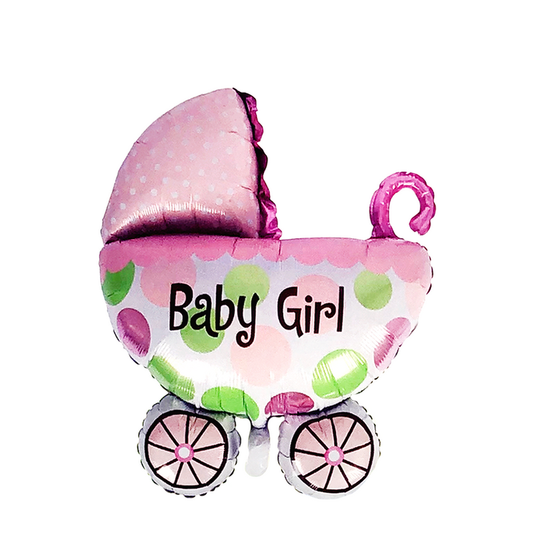 Ballonfolienkinderwagen Baby Mädchen 108x82cm