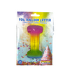 Folienballon Buchstabe i Regenbogen 86cm