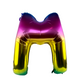 Folienballon Buchstabe M Regenbogen 86cm