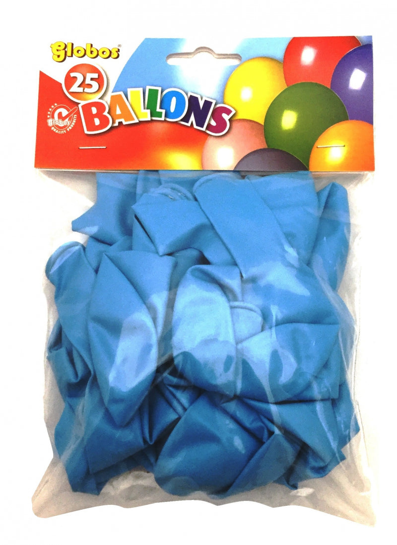 Globos Luftballons Babyblau (25 Stk. im Beutel)