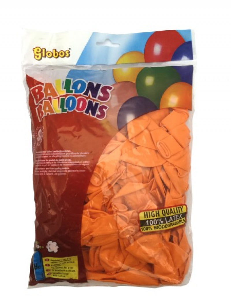 Globos-Luftballons orange (Nr.12 100 Stück im Beutel)