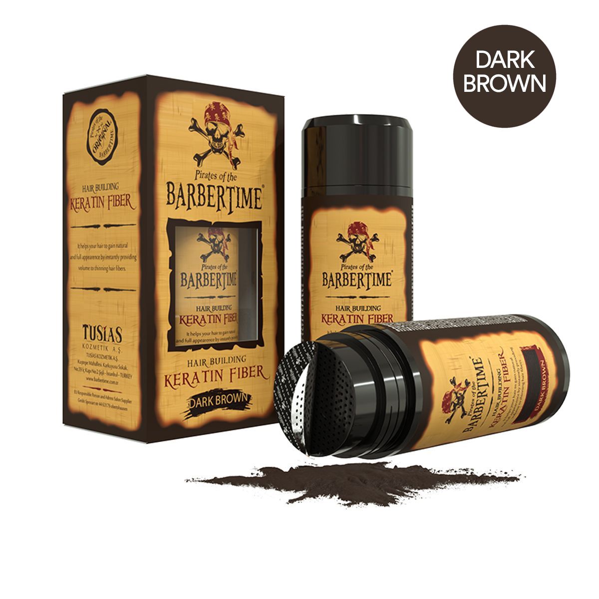 Friseal Time Frippezeit Haargebäude Keratin Faser Dunkelbraun 21gr.