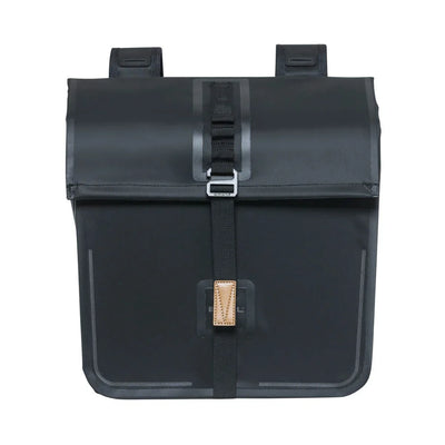 Basil Urban Dry doppelte Fahrradtasche, wasserdicht, 50L, mattschwarz