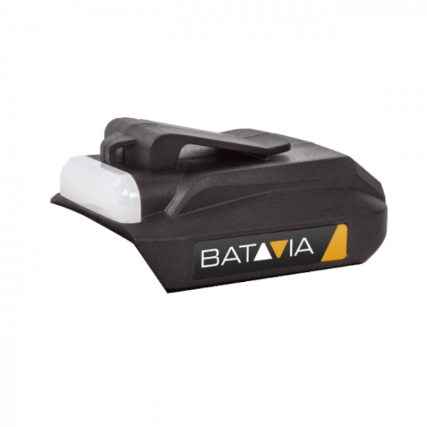 AC -Batterie USB -Antriebsanwalt und LED -Lampe (Maxxpack 18V).