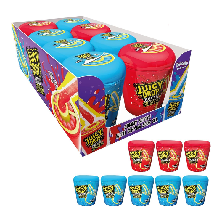 Bazooka saftiges Lakritz-Gummi-Dipperz (8x 96gr)