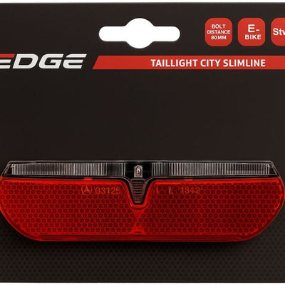 Edge Carrier Rücklicht City Slimline 50 80mm E-Bike 6-48Volt