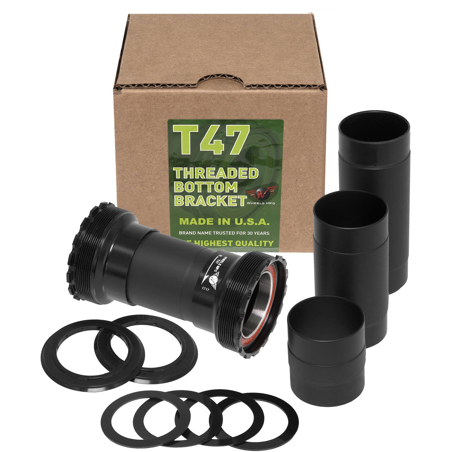 Räder Herstellung von Rädern MFG Bottom BRAS T47 BB30 ACB Schwarz
