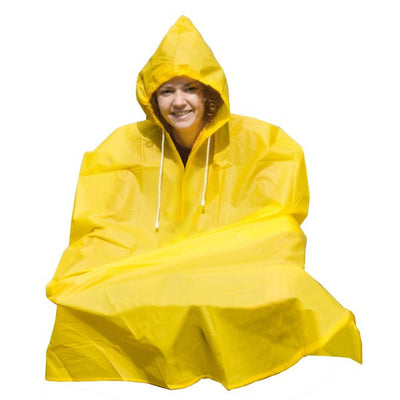 Regenponcho großer reifer Bereich gelb und blau