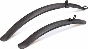 Sunnywheel 28-Zoll-Kunststoffdruck-Kotflügelset Hybrid schwarz 45 mm