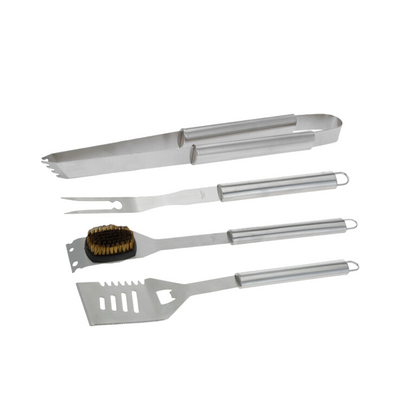 BBQ Barbecuegerei 8 x 46 x 17,7 cm Aluminium Edelstahl Silber 5-teilig