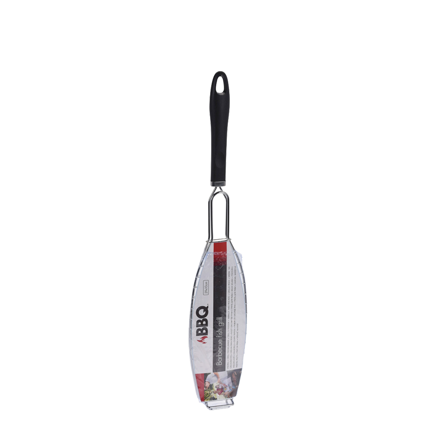 BBQ BBQ FISH GRILL 58 cm Schwarz Chrom